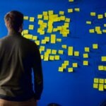 creative brainstorm sticky notes
