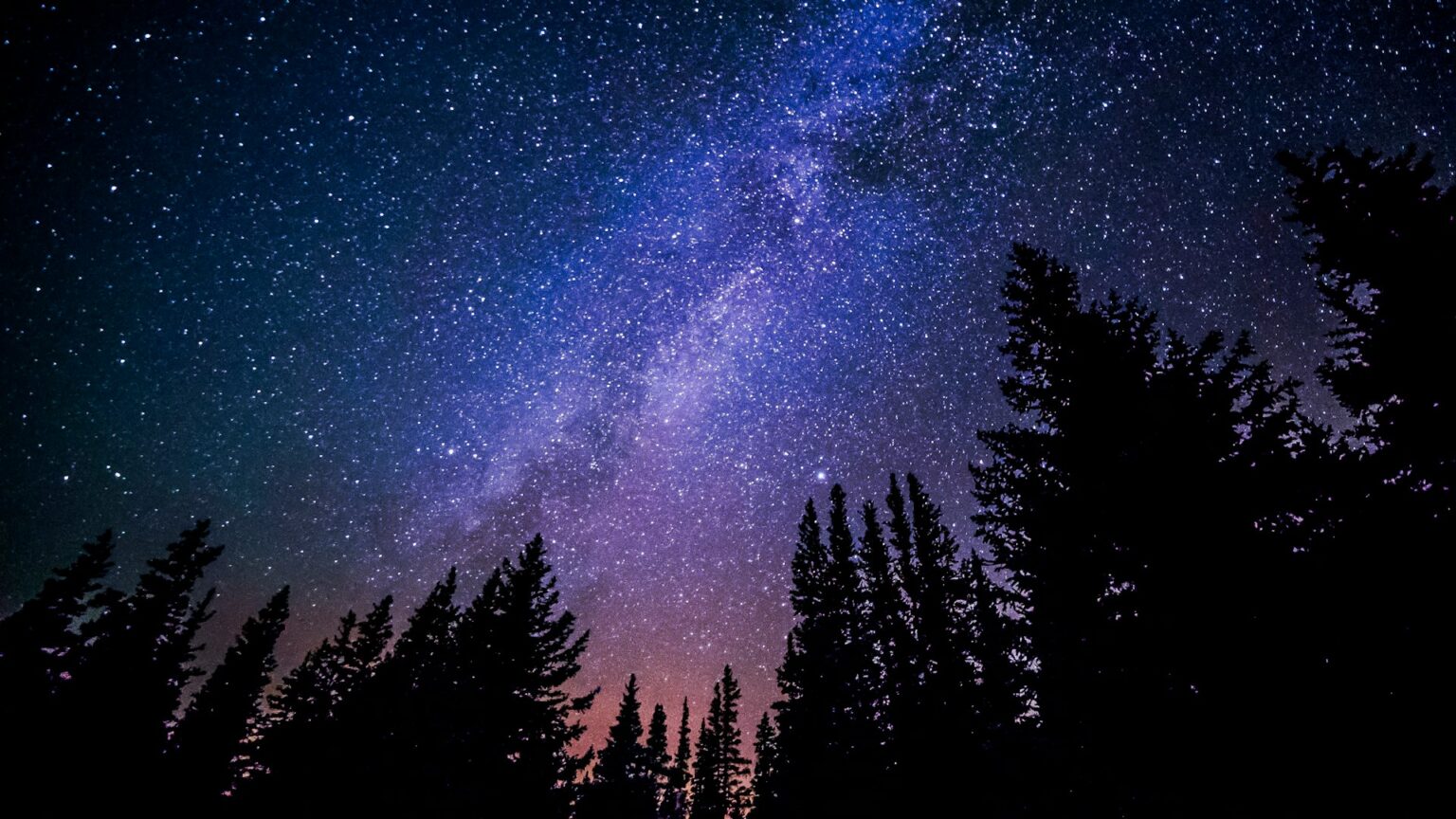 starry night sky constellation