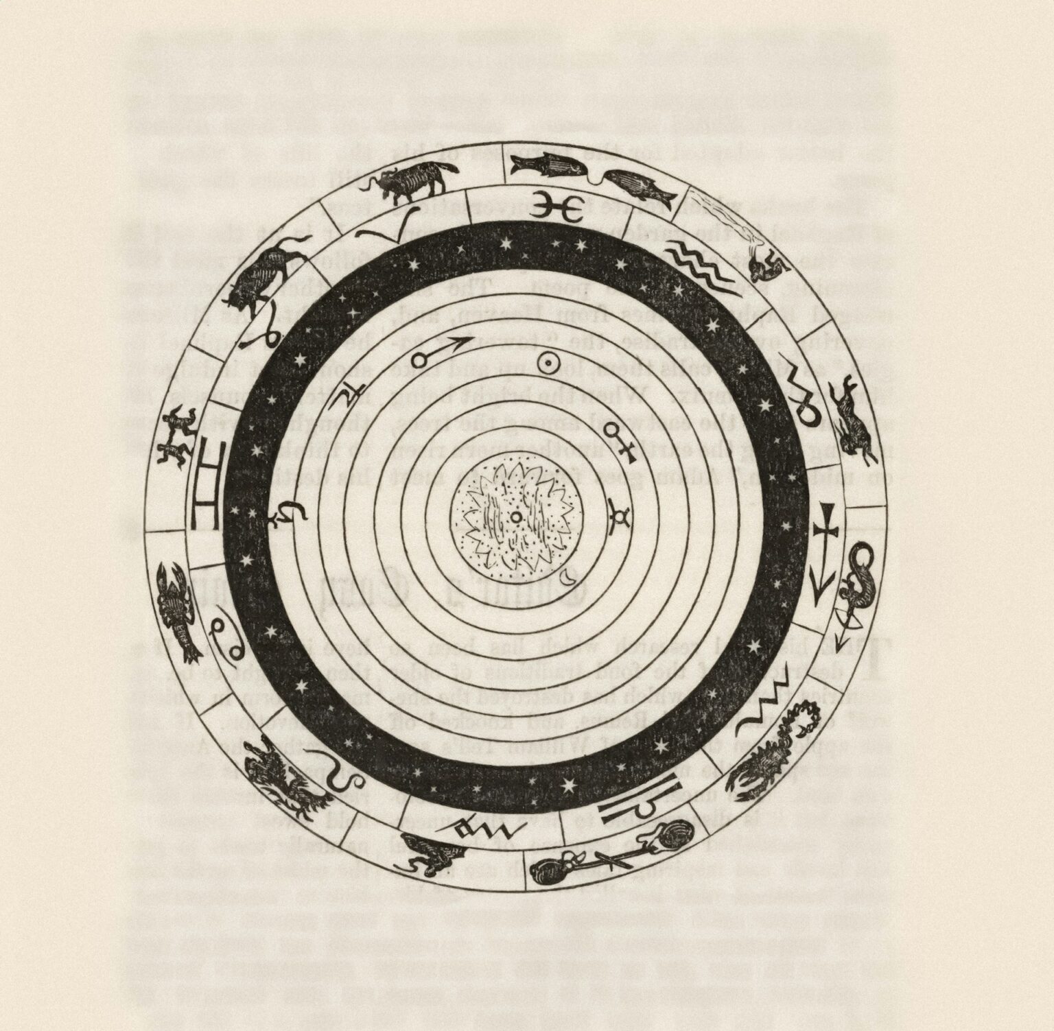 chinese zodiac wheel illustration